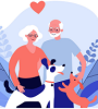 retraite couple chien