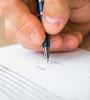 Signature d'un contrat