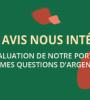 Enquête de satisfaction sur le portail Mes questions d'argent