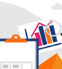 illustration budget compte credit graphique épargne.