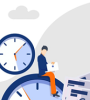 illustration horloge placement retraite