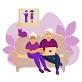 Couple retraite ordinateur