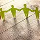 familles papier vert