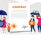 illiustration assurance  contrat.