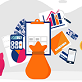 illustration budget comptes graphique.