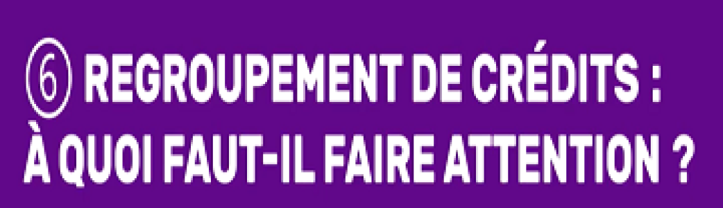 regroupement de crédits