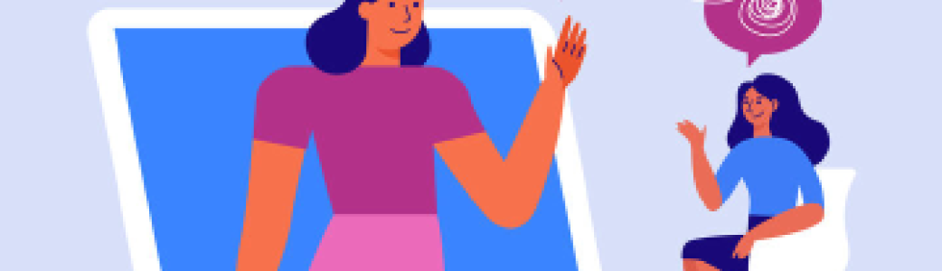 illustration femmes ordinateur
