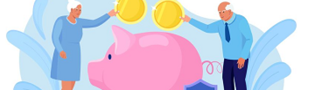 illustration placement retraite couple cochon