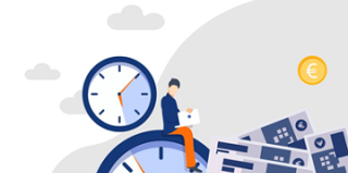 illustration horloge placement retraite