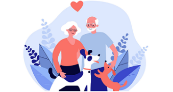 retraite couple chien