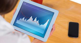 tablette courbe chiffres
