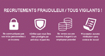 recrutement frauduleux offre d'emploi 