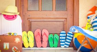 tongs valises vacances