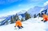 ski deux skieurs piste