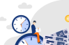 illustration horloge placement retraite
