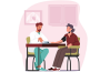 illustration santé maladie medecin senior