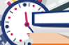 illustration chrono horloge dossier