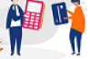illustration comptes calculatrice carte bancaire reductio