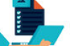 illustration ordinateur contrat main