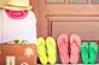 vacances tongs et valise