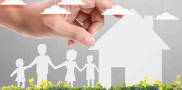 maison decoupage famille